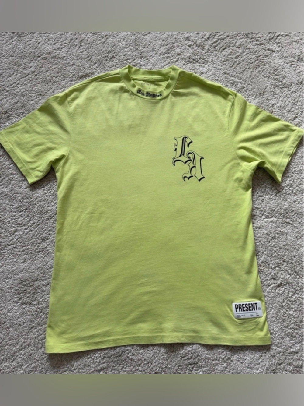 Primark Neon Green Men’s Graphic Crewneck Tee